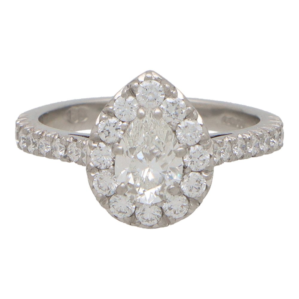 GIA certified diamond ring in platinum.