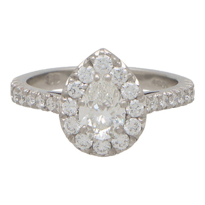 GIA certified diamond ring in platinum.