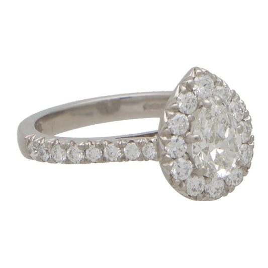 GIA certified diamond ring in platinum.