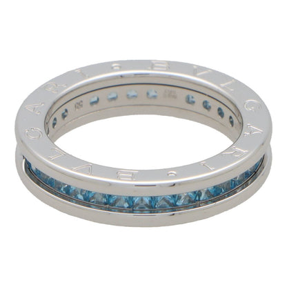 Vintage Bvlgari B.Zero1 Blue Topaz Full Eternity Band Ring in 18ct White Gold