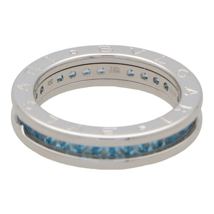 Vintage Bvlgari B.Zero1 Blue Topaz Full Eternity Band Ring in 18ct White Gold