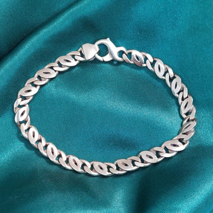 Fancy Curb Link Gold Bracelet