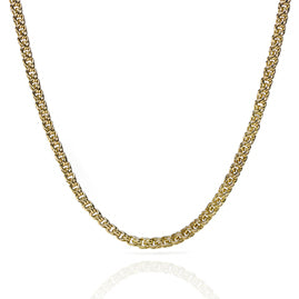 Fancy Double Curb Link 18ct Gold Chain