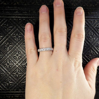 Full 2.11ct Brilliant Cut Diamond Platinum Eternity Ring