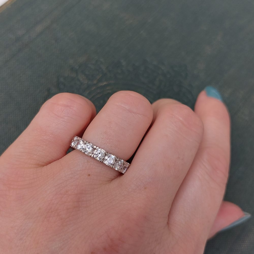 3.80ct Full Brilliant Cut Diamond Eternity Ring