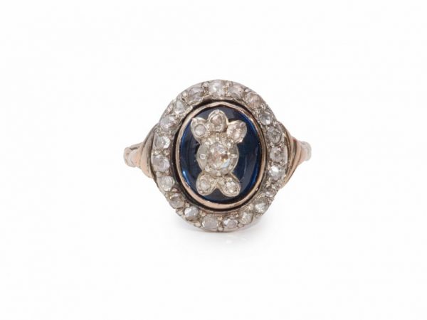 Georgian Antique Rose Cut Diamond Ring