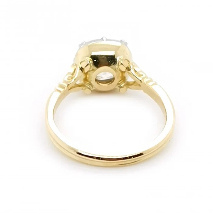 Georgian Style GIA Certified 2.72ct J VS2 Old Cut Diamond Solitaire Engagement Ring