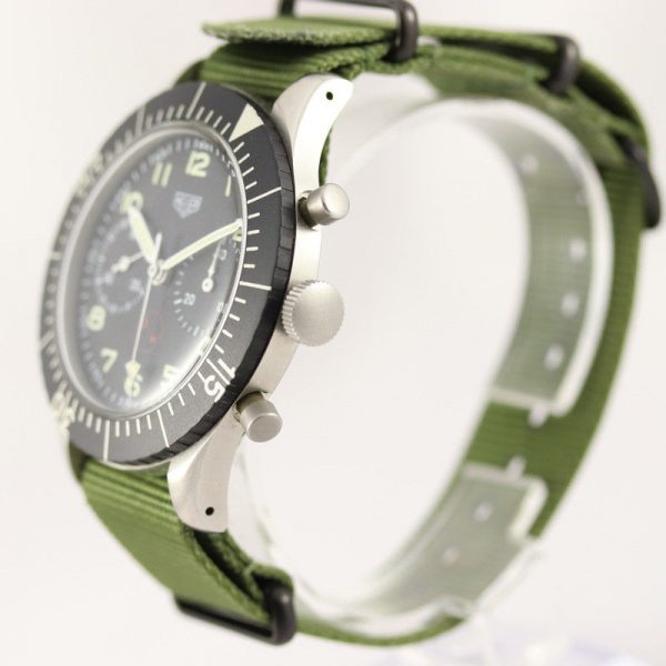 Vintage Gents Heuer Bundeswehr Chronograph Wristwatch