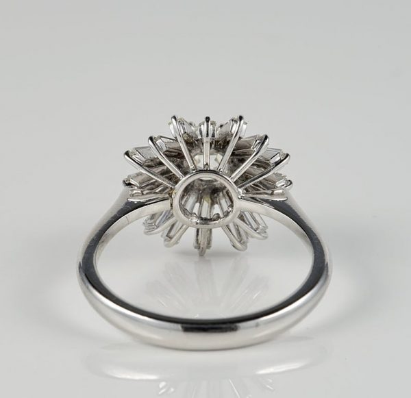 Spectacular Vintage 2.10ct Diamond Cocktail Ring