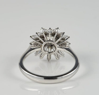 Spectacular Vintage 2.10ct Diamond Cocktail Ring
