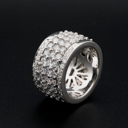 Impressive 6.50ct Night and Day Rotating Diamond Eternity Ring