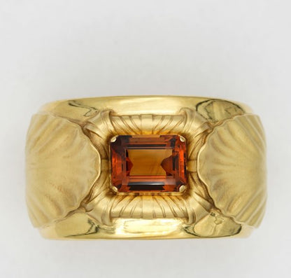 Vintage 31.00ct Madeira Citrine Bangle 18ct Signed Forzani