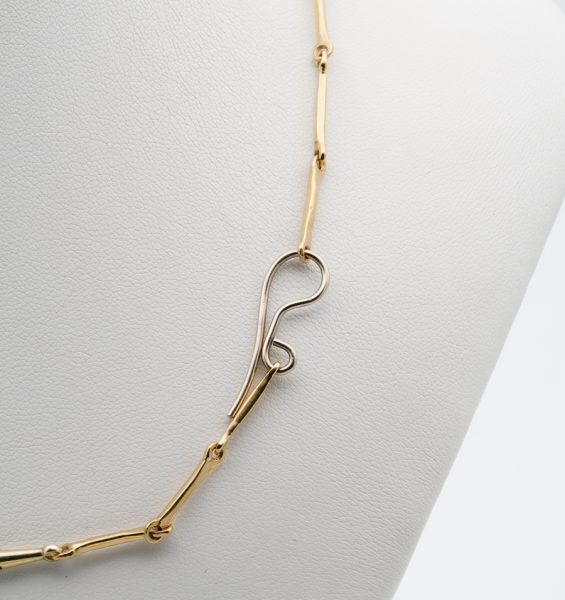 Antique Victorian 36.00ct Moonstone Snake Chain 18ct Necklace