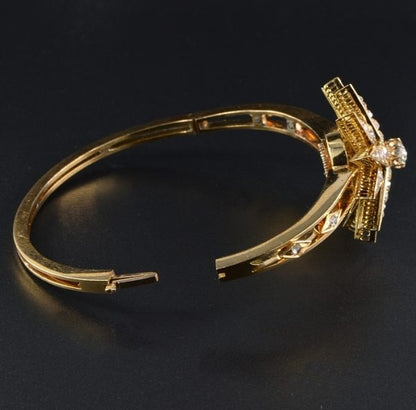 Celestial Antique Victorian 4.25ct Diamond Bangle