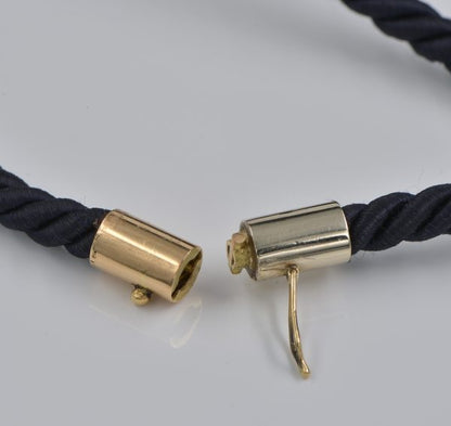 Antique Victorian 2.60ct Old Cut Diamond and Pearl Forget Me Not Onyx 18ct Gold Necklace