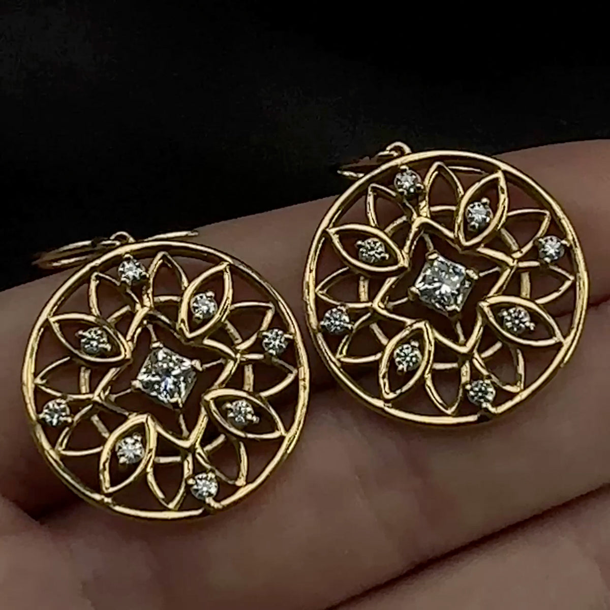 Heart on Fire HOF Drop Earrings