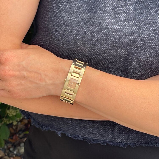 Hermes Retro Style 18ct Yellow Gold Ladies Watch