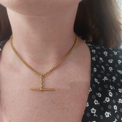 Vintage 18ct Yellow Gold Albert Chain