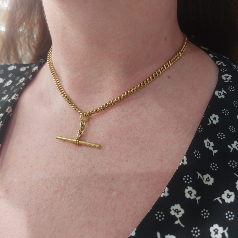 Vintage 18ct Yellow Gold Albert Chain
