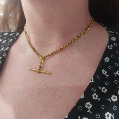 Vintage 18ct Yellow Gold Albert Chain