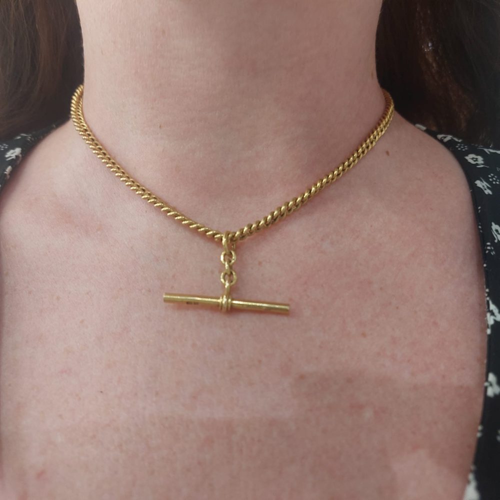 Vintage 18ct Yellow Gold Albert Chain