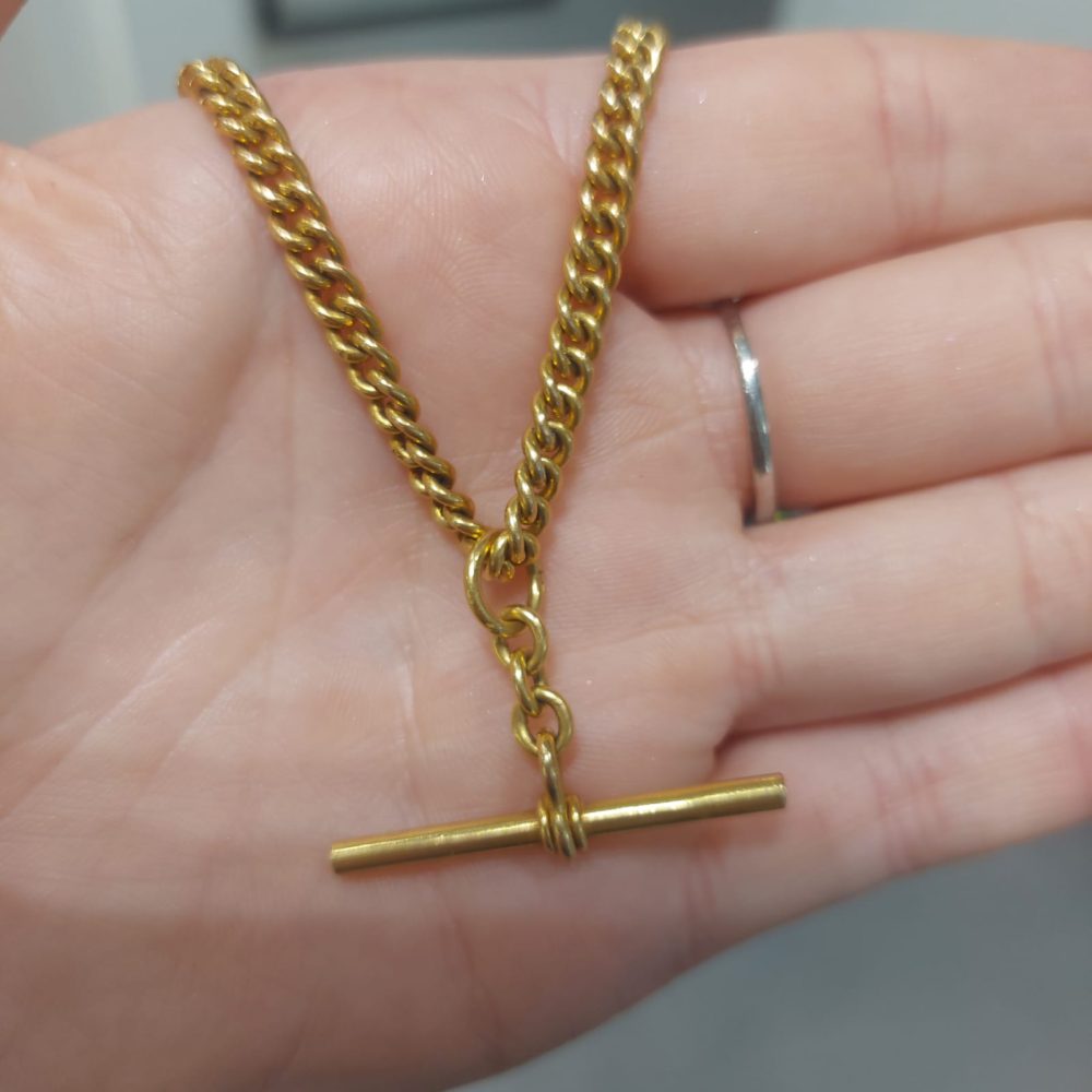 Vintage 18ct Yellow Gold Albert Chain
