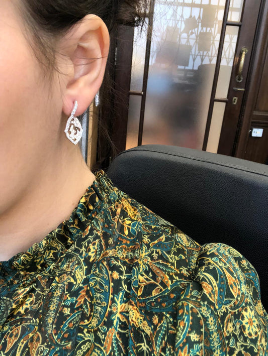 Stephen Webster Diamond Drop Earrings 18ct White Gold