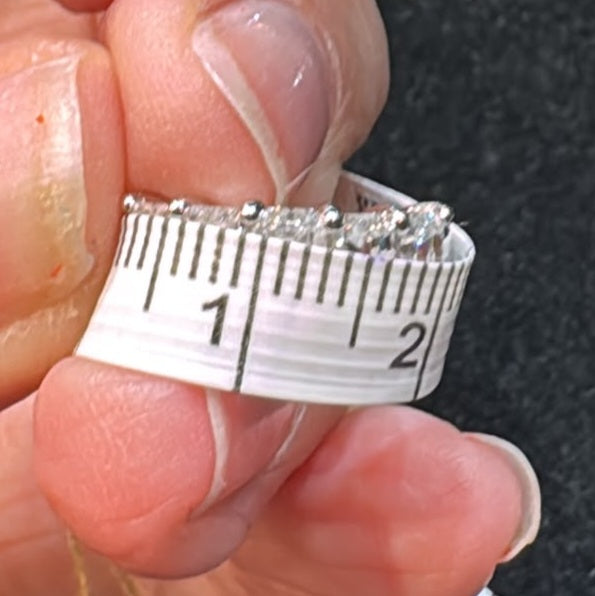 3.82ct Baguette Diamond Huggie Half Hoop Earrings