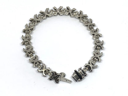 Pre owned Tiffany and Co Diamond Signature Bracelet