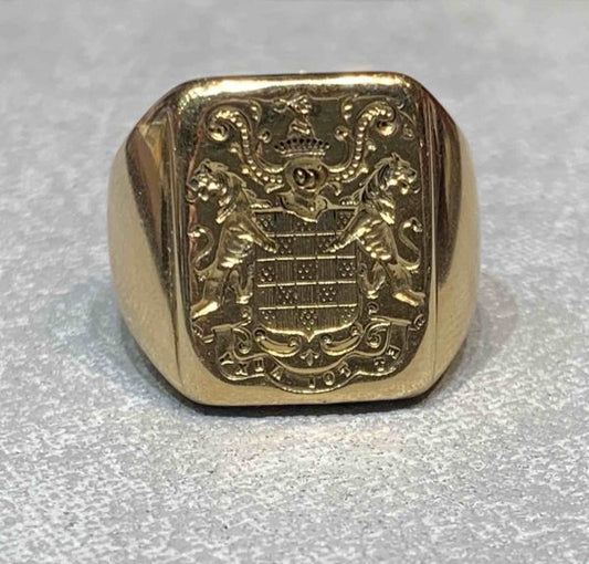 Antique 18ct gold French Signet Ring