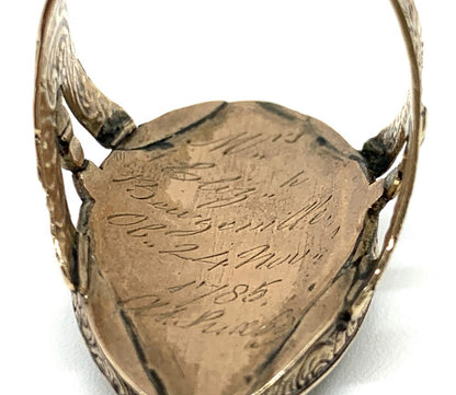 Antique Georgian Mourning Miniature Ring, Gold