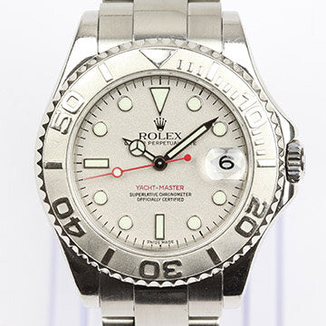 Rolex Yacht Master Midsize 35mm Stainless Steel with Platinum Insert