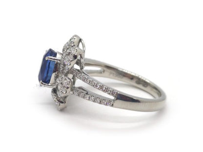 Sapphire and Diamond Dress Ring, Platinum