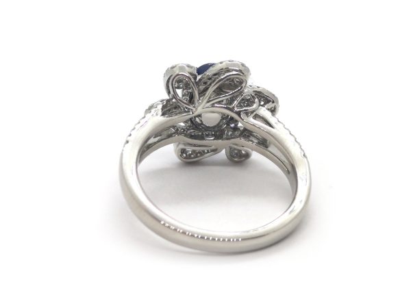 Sapphire and Diamond Dress Ring, Platinum