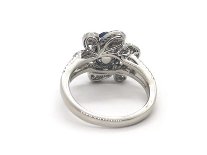 Sapphire and Diamond Dress Ring, Platinum
