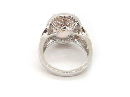 Brazilian Morganite and Diamond Dress Ring, 18ct White Gold