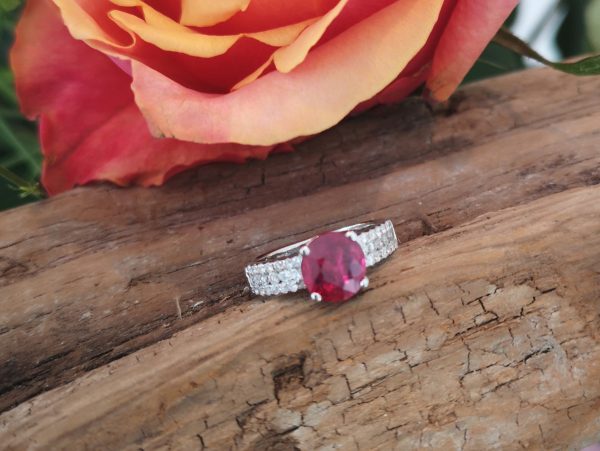 2.03ct Ruby and Diamond Ring in 18ct Gold