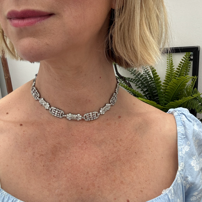 Art Deco Diamond Necklace come Bracelets in Platinum, 20.00 carats
