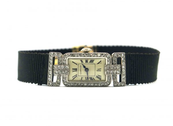 Cartier Art Deco Diamond Cocktail Watch 1920's