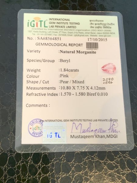 Morganite and Diamond Dress Ring in 18ct Rose Gold