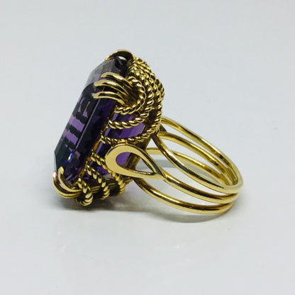 Vintage Amethyst Dress Ring