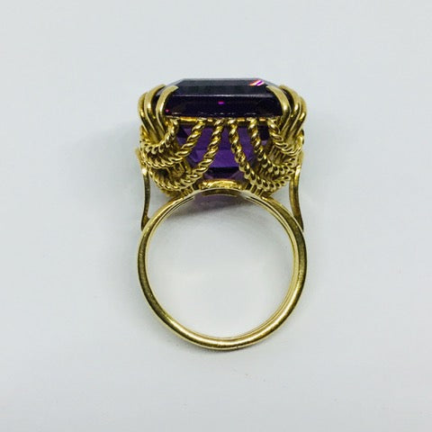 Vintage Amethyst Dress Ring