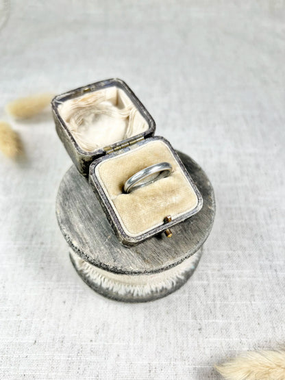 Vintage Tiffany & Co Platinum Wedding Band, "Tiffany Together", Circa 1990