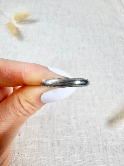 Vintage Tiffany & Co Platinum Wedding Band, "Tiffany Together", Circa 1990