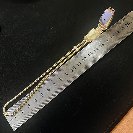 Van Cleef Arpels Cadenas Serti Gold Watch with Diamonds