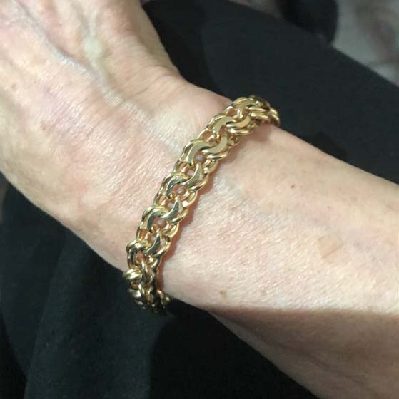 Vintage Fancy Link Gold Bracelet