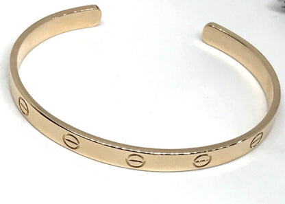 Pink gold cartier love bangle bracelet London UK