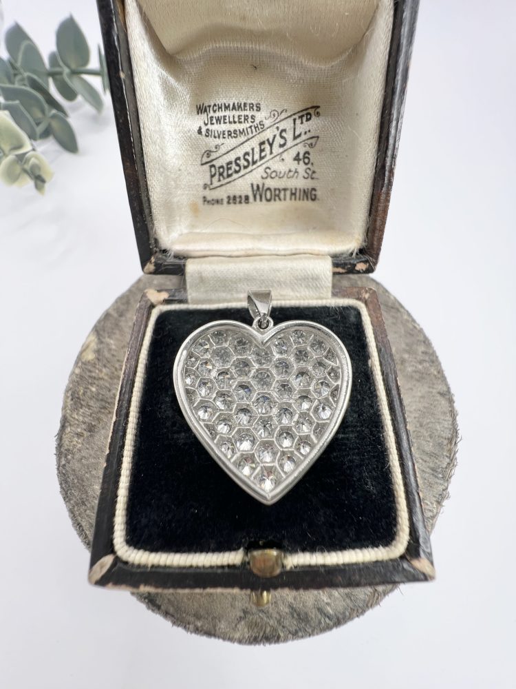 2.40ct Diamond Heart Pendant in Platinum