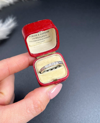 Antique 1920's Platinum, Diamond Eternity Ring