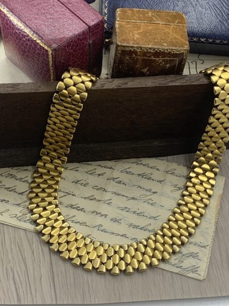 Antique Victorian gold necklace 1880